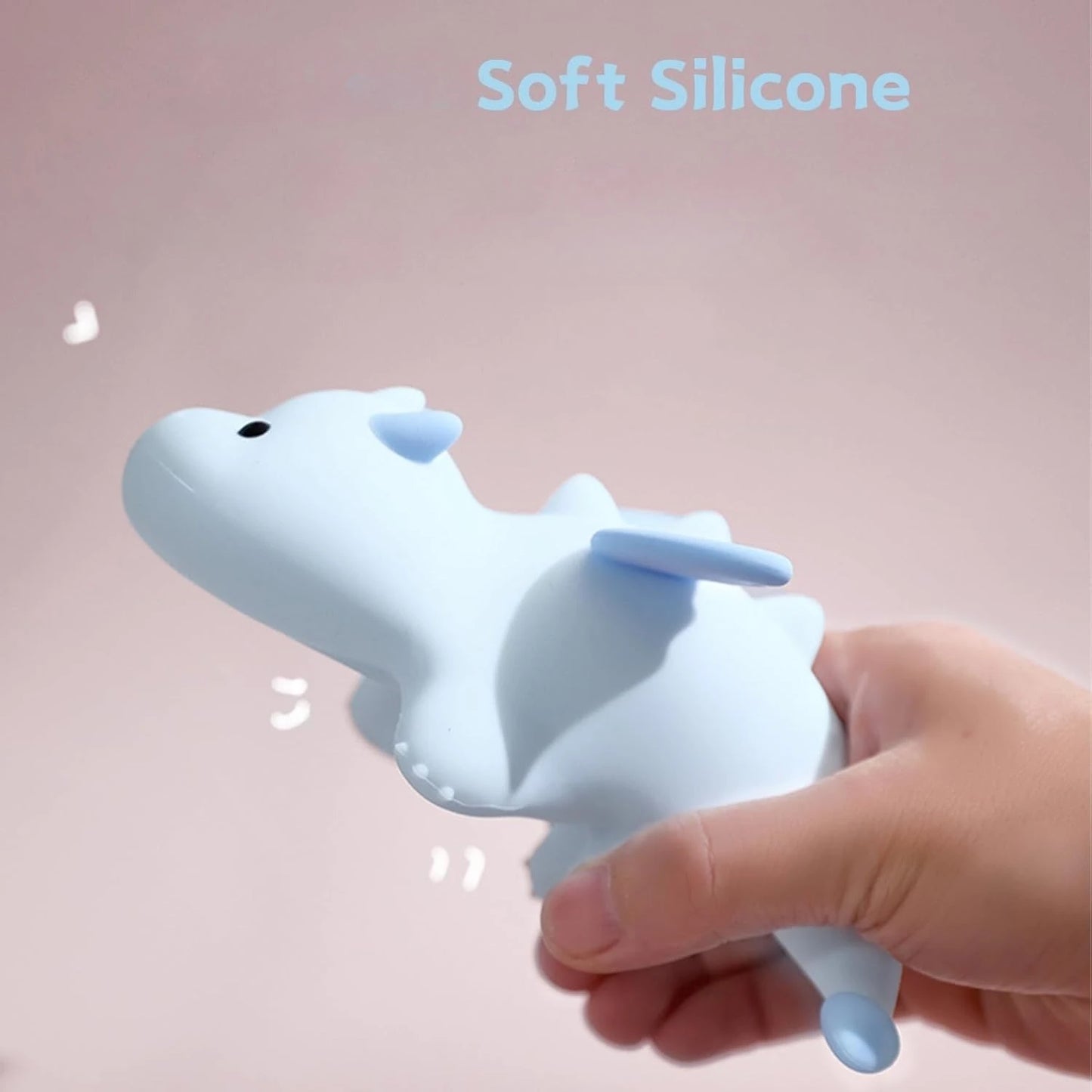 Veilleuse dragon & pingouin silicone — LED Tactile Rechargeable Dimmable | 5 Modèles | Chambre Bébé
