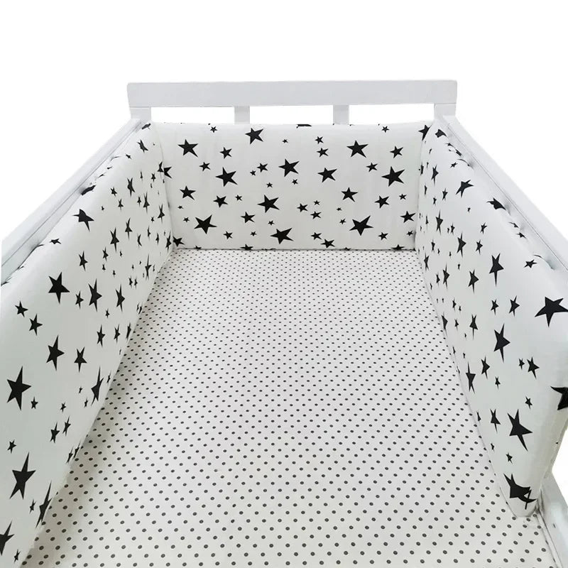 Tour de Lit Bébé Coton Motifs — Protège Barreaux Respirant 60x120 | 14 Coloris Fille & Garçon