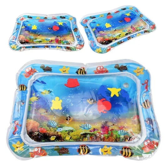 Tapis d’Eau Gonflable Bébé – Tapis d’Éveil Sensoriel Tummy Time | 9 Modèles