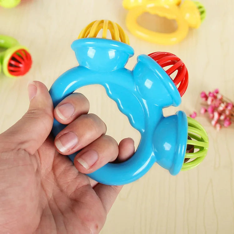 Hochet Bébé 0-3 Mois Montessori – Cloche à Main Préhension Sensoriel Éveil Naissance