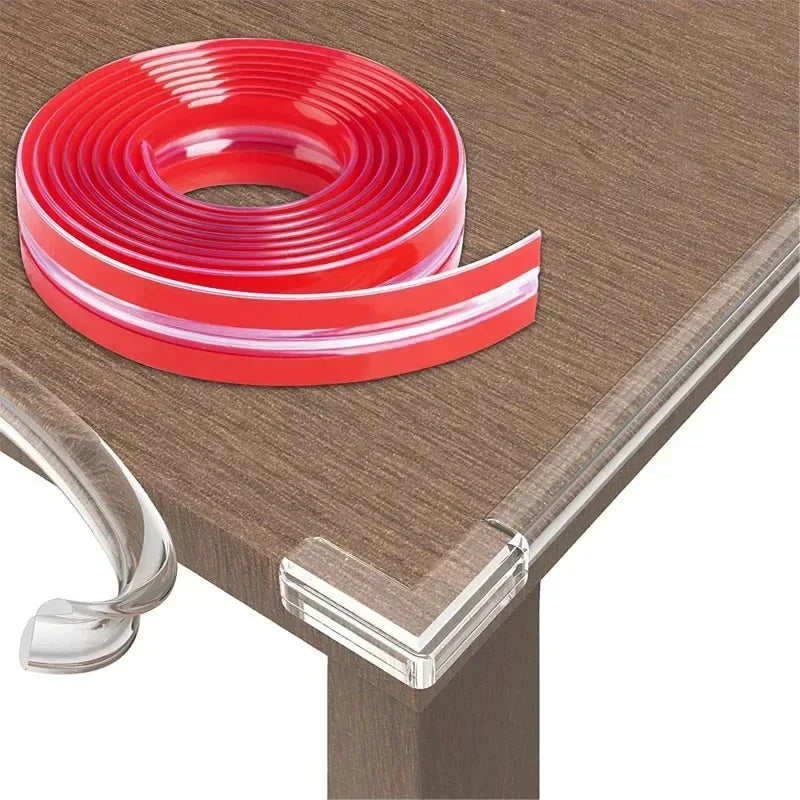Protection angle transparent bébé — Bande PVC Auto-Adhésive | 8 Tailles 10-15mm, 1-5m