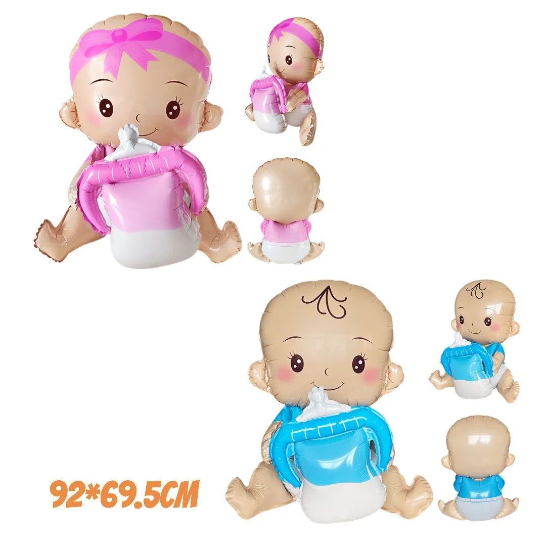 Baby Boy Girl Foil Balloon Gender Reveal Balloon Bear Helium Balloon Baby Shower Gift Kids Birthday Party Wedding Decor Supplies