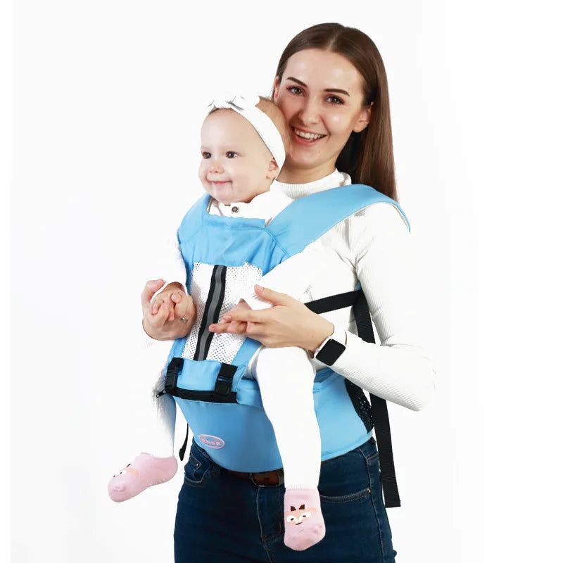 Porte-Bébé Ergonomique Siège de Hanche – Multiposition Physiologique 0-48 Mois | Mains Libres