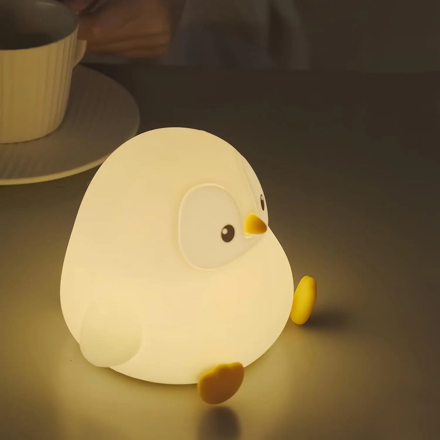Veilleuse dragon & pingouin silicone — LED Tactile Rechargeable Dimmable | 5 Modèles | Chambre Bébé