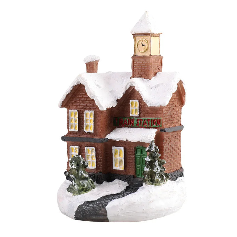 Veilleuse Maison de Noël LED à Piles – Décoration Chambre Enfant & Cadeau Noël