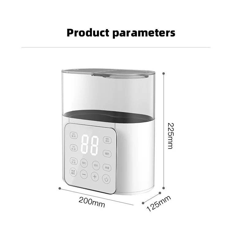 Chauffe-Biberon Rapide Multifonction – Stérilisateur 5 min, Chauffe Lait Maternel & Aliments Bébé