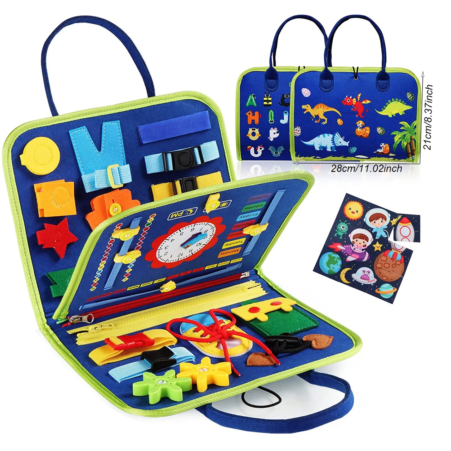 Busy Board Montessori Habillage – Cadre d'Habillage Autonomie Motricité Fine | Fille & Garçon 1-3 Ans