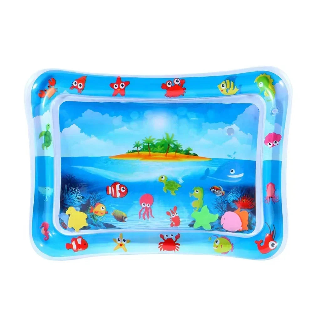Tapis d’Eau Gonflable Bébé – Tapis d’Éveil Sensoriel Tummy Time | 9 Modèles