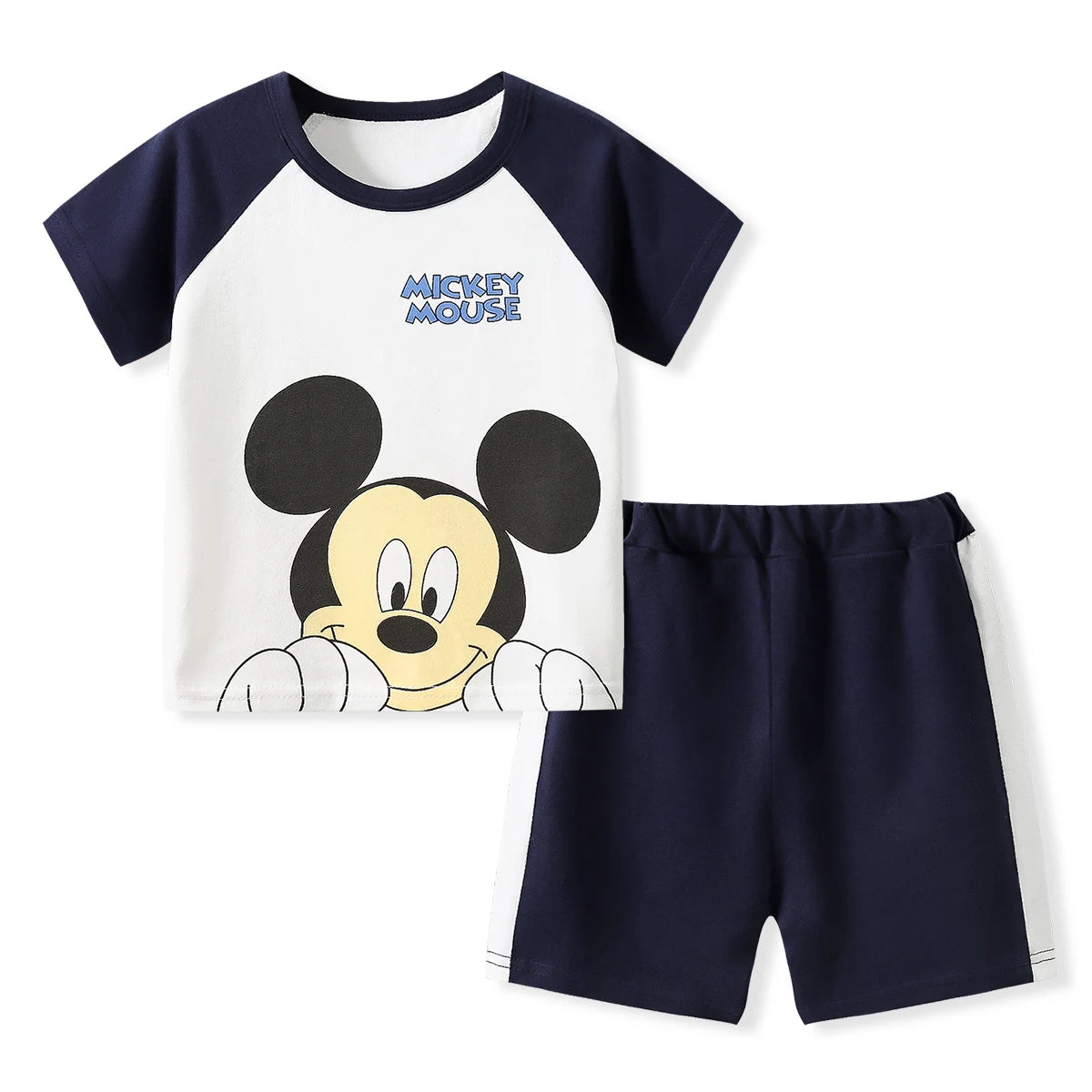 Ensemble Été Bébé 2 Pièces — T-Shirt Manches Courtes & Short Cartoon, Unisexe 9M-4 Ans
