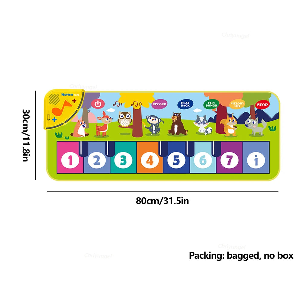 Tapis Piano Musical Enfant – Clavier Danse & Fitness au Sol | Fille & Garçon | 3 Modèles