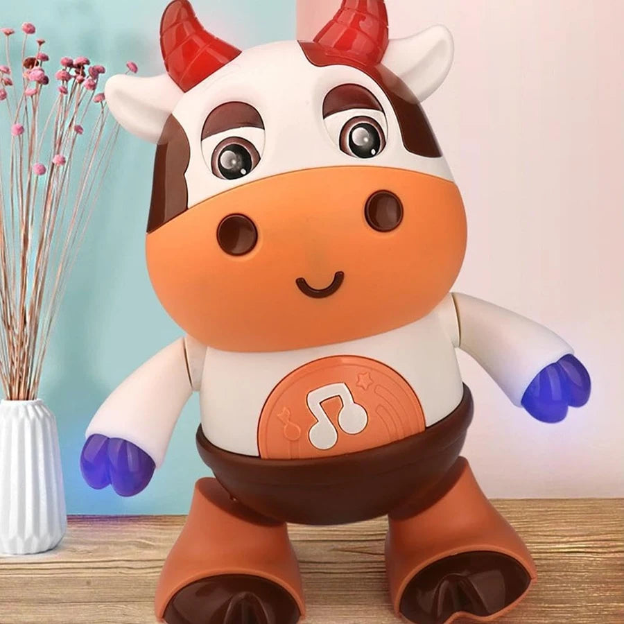 Vache Dansante Bébé – Peluche Musicale Électrique Chansons & Mouvements Interactifs 1-3 Ans