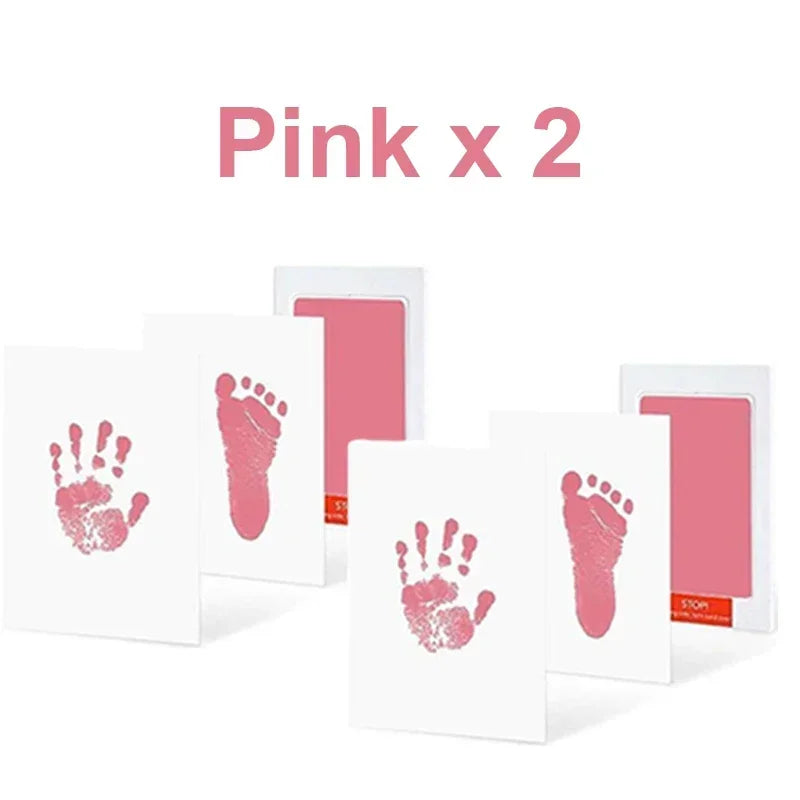Lot 2 Tampons Empreintes Bébé & Animaux – Multicolore Sans Contact | Cadeau Naissance