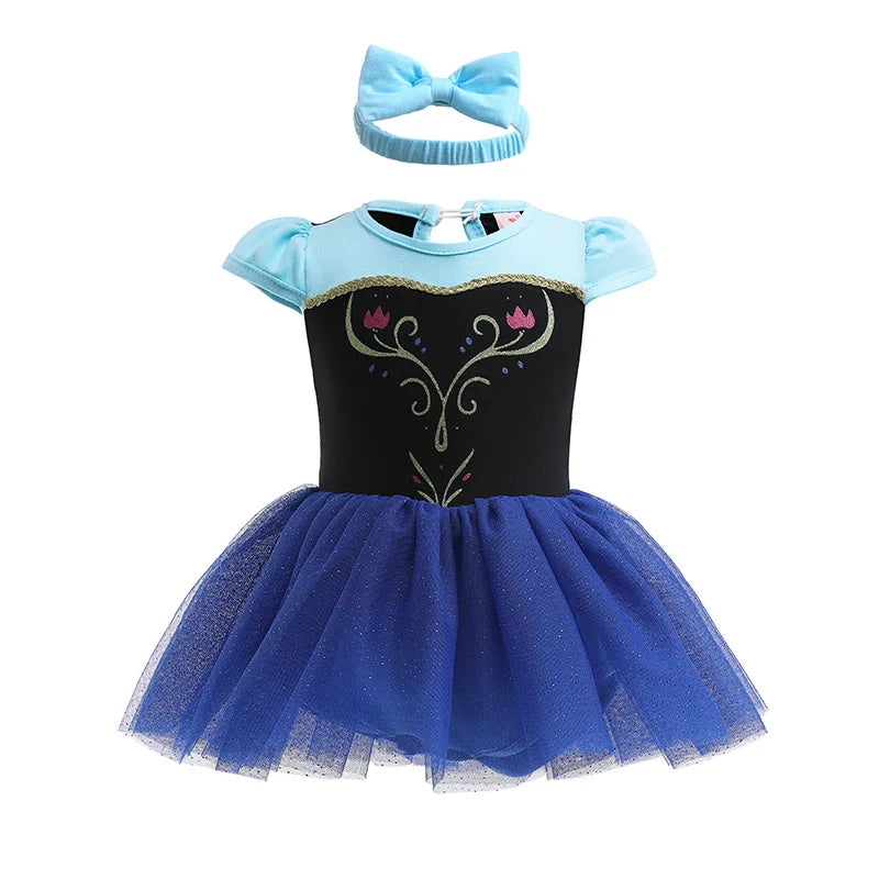 Robe Tutu Princesse Bébé Fille avec Bandeau – Tenue Anniversaire, Baptême & Cérémonie 3-18 Mois