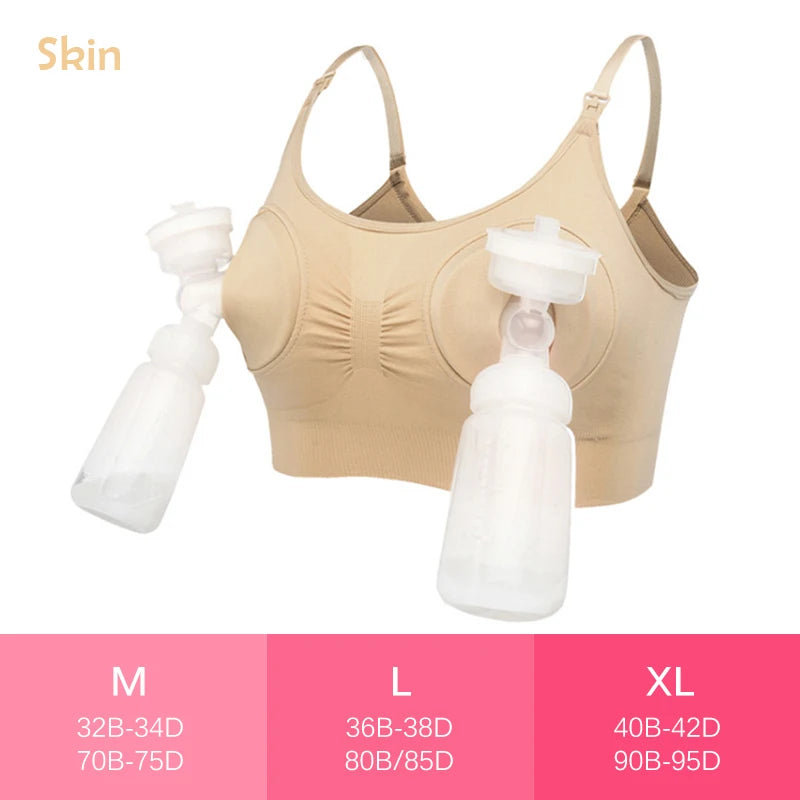 Soutien-Gorge Tire-Lait Mains Libres — Allaitement & Pompage, Port Toute la Journée