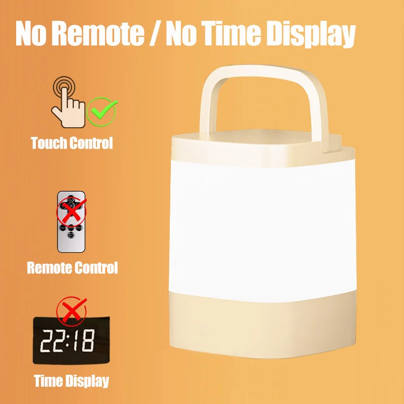 Veilleuse LED Tactile Rechargeable Bébé – 3 Couleurs & Luminosité Réglable USB-C | 9 Modèles Chambre Enfant