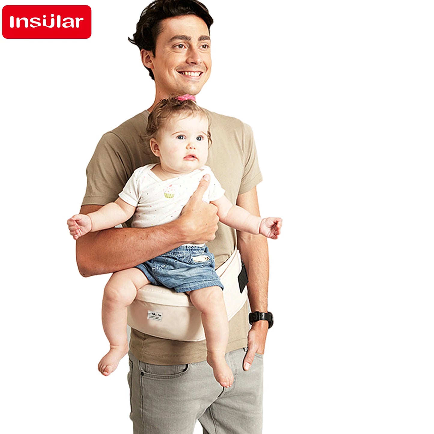 Porte-Bébé avec Siège de Hanche Ajustable – Ergonomique Physiologique Léger & Confortable | 9 Couleurs