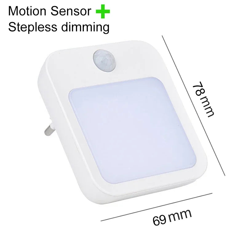 Veilleuse Prise Murale LED Capteur de Mouvement – Lampe Nuit Automatique Chambre Bébé & Enfant