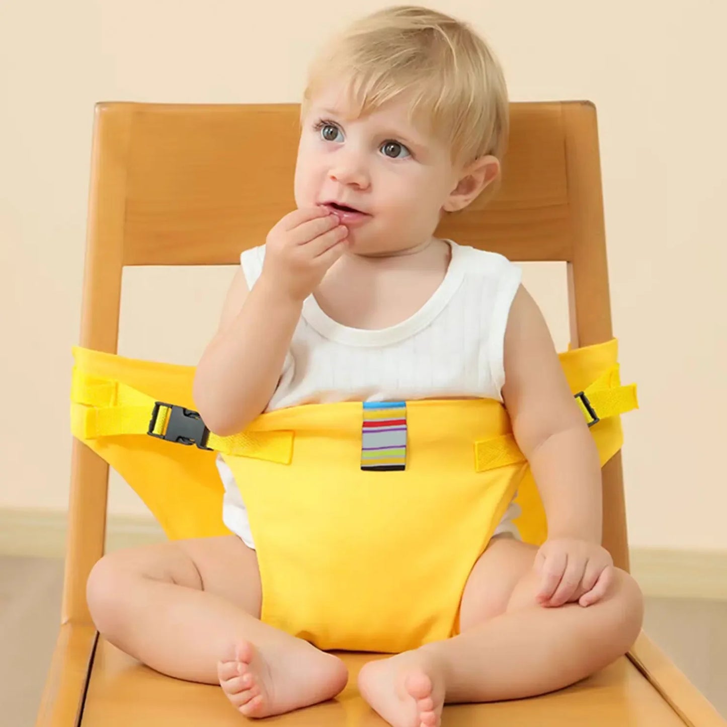 Harnais Sécurité Chaise Bébé Portable Pliable – Anti-Chute Repas 5 Points | 5 Couleurs