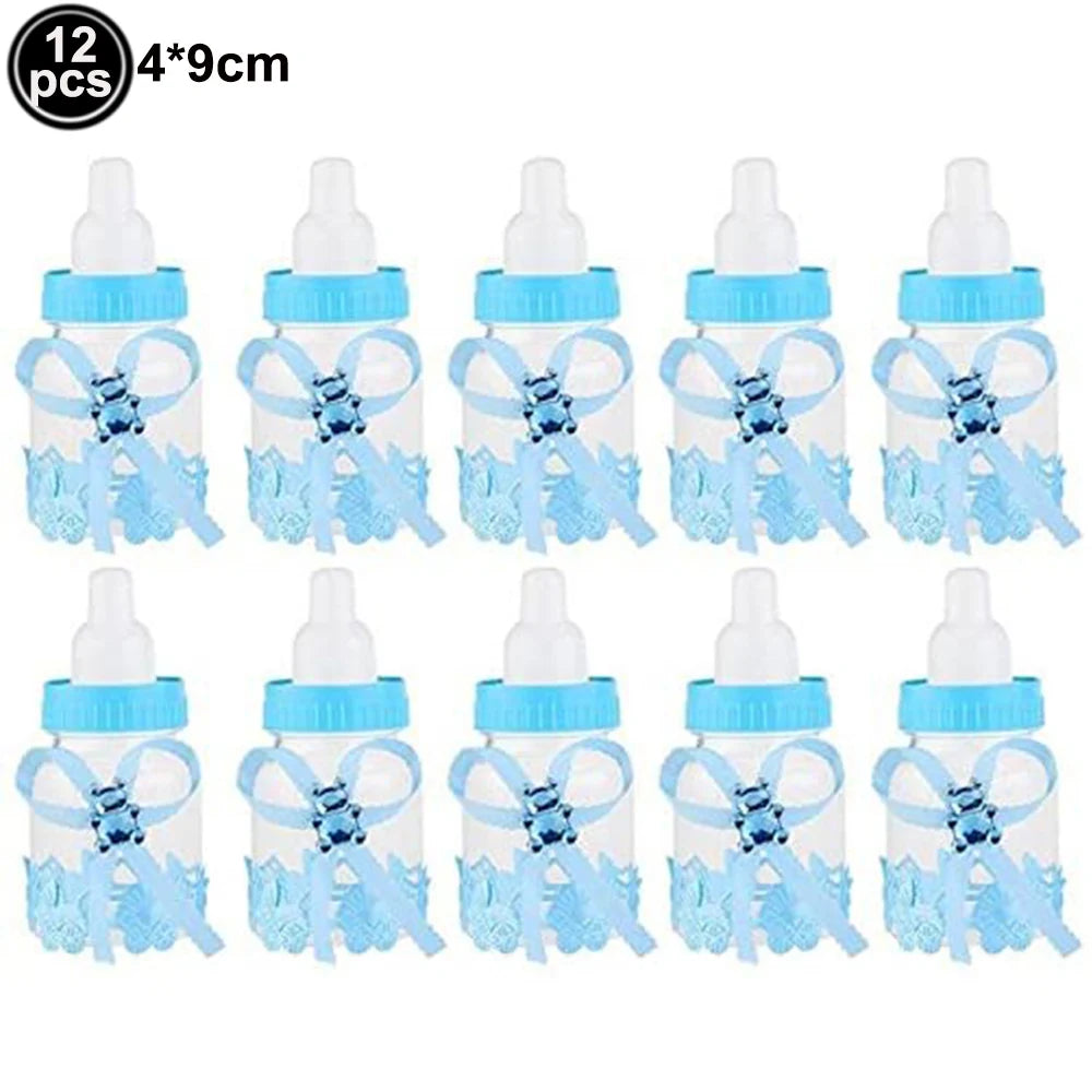 Kit Décoration Baby Shower Garçon Bleu – Bannière, Ballons, Guirlande & Cake Topper