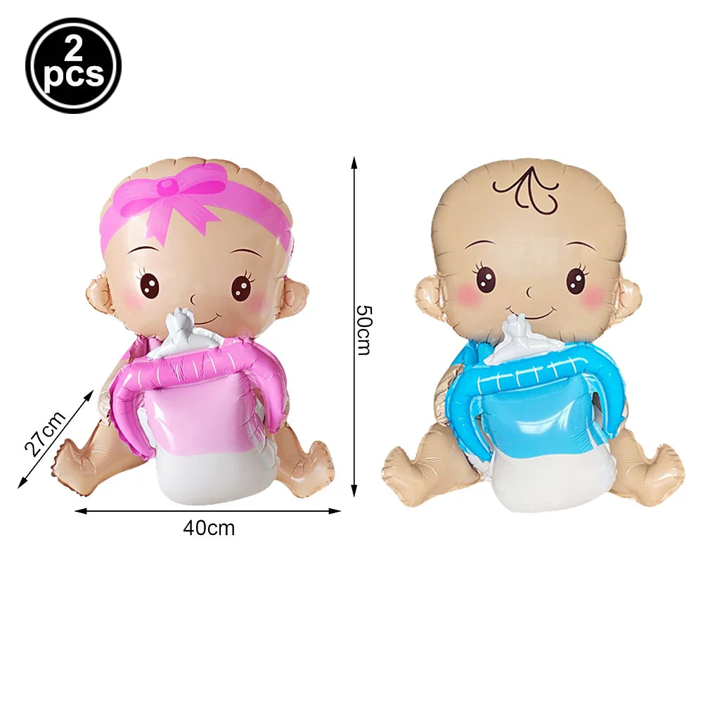 Baby Boy Girl Foil Balloon Gender Reveal Balloon Bear Helium Balloon Baby Shower Gift Kids Birthday Party Wedding Decor Supplies