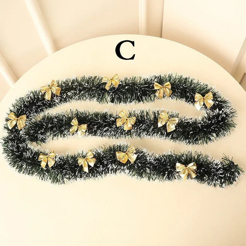 Ruban Décoratif Noël 2m – Boucle Sapin, Déco Table Mariage & Fêtes, Ornement Cuisine Bar 4 Coloris