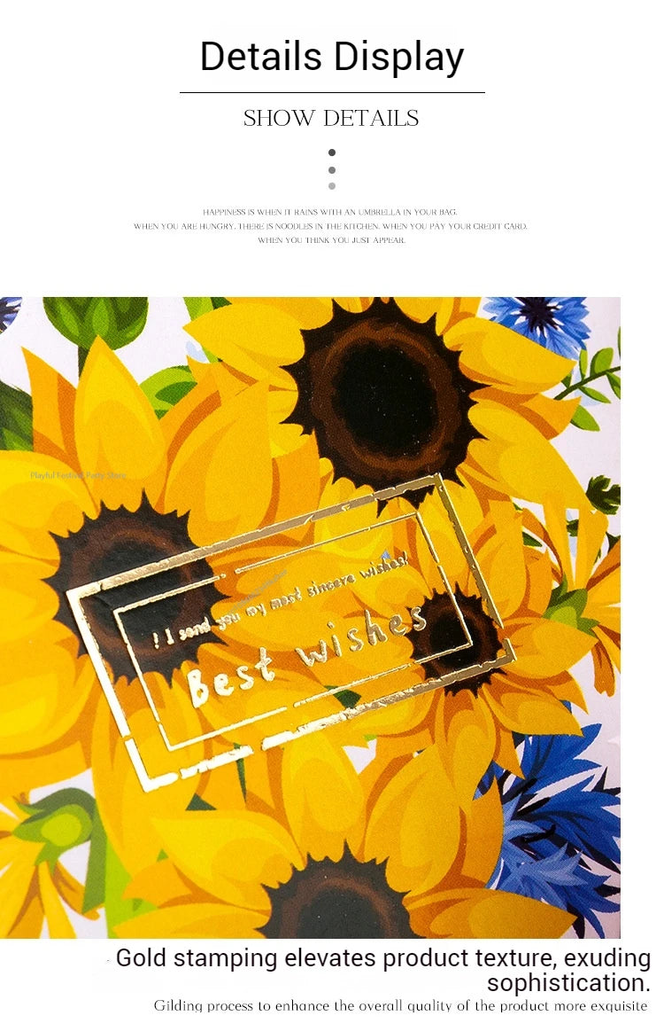 Carte de Vœux Fleurs 3D Bouquet Pliable – Anniversaire, Merci, Fête Maîtresse & Toutes Occasions