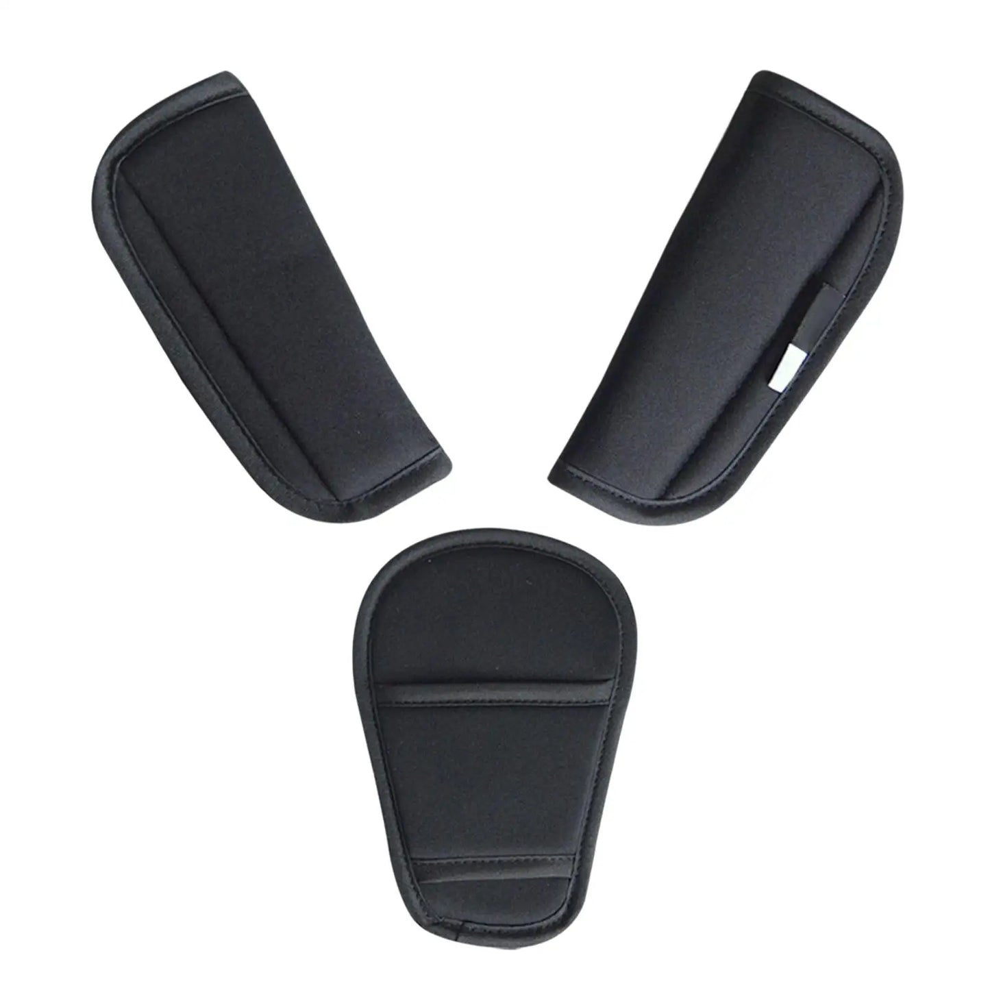 Couvre-Sangles Rembourrés Poussette & Siège Auto Bébé – Protection Épaules Douce & Ajustable | Gris & Noir