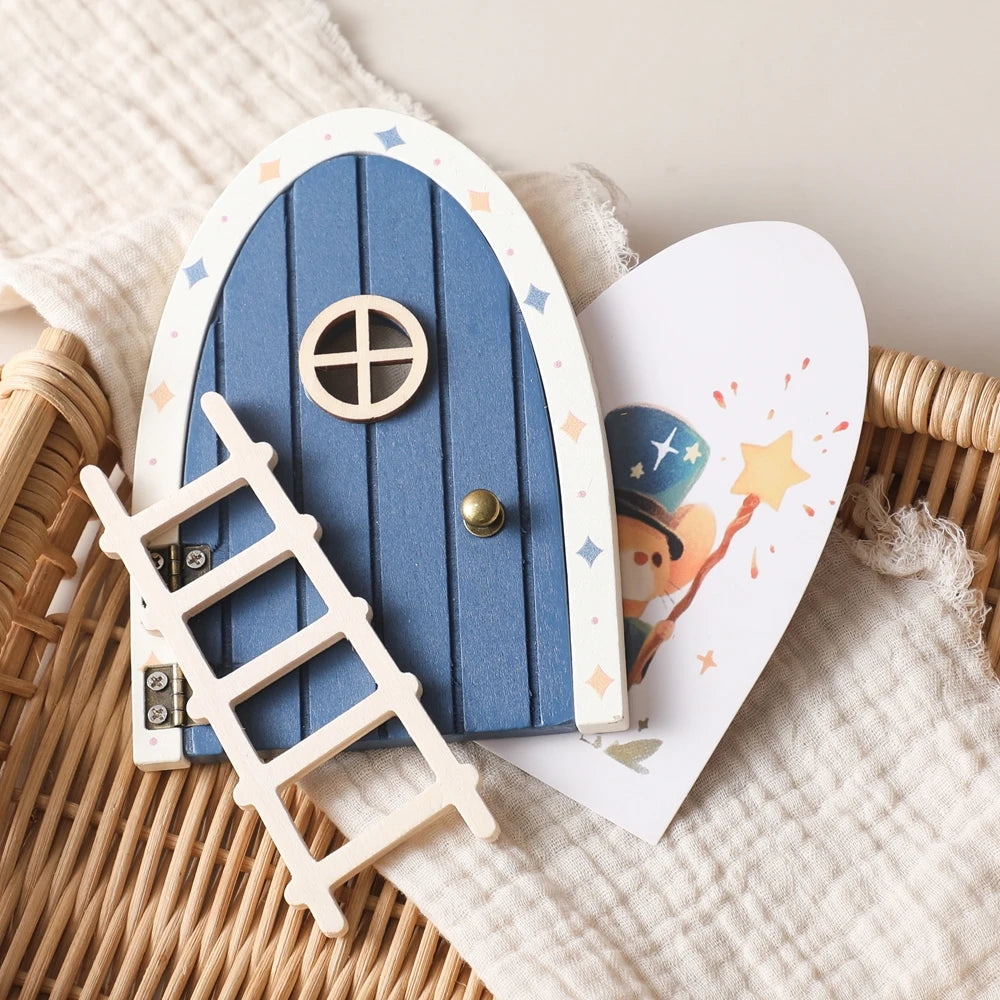 Porte Fée Miniature en Bois & Boîte à Dent de Lait – Décoration Chambre Enfant Cadeau Naissance