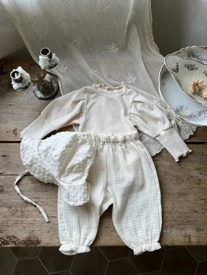 Pantalon Bébé Coton Bio – Mousseline Douce Imprimé Mignon Garçon & Fille 3-6M à 2-3 Ans