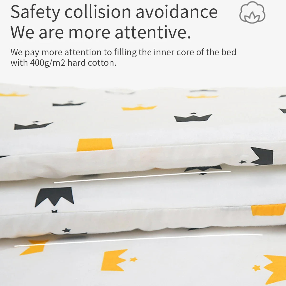 Tour de Lit Bébé Coton Motifs — Protège Barreaux Respirant 60x120 | 14 Coloris Fille & Garçon