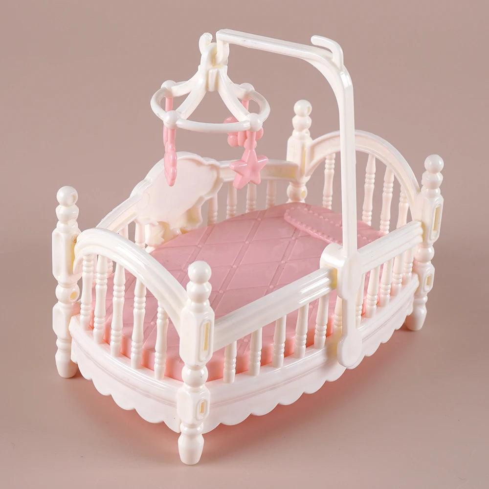Mobilier Miniature 1:12 Maison de Poupée – Cuisine, Lit Superposé, Bus Rose & Accessoires Fille