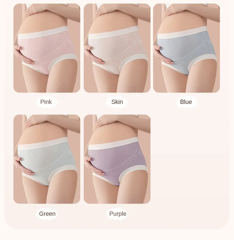 Lot de 3 Culottes Maternité Taille Haute — Coton & Élastane Respirant, Maintien Abdominal, M-XL