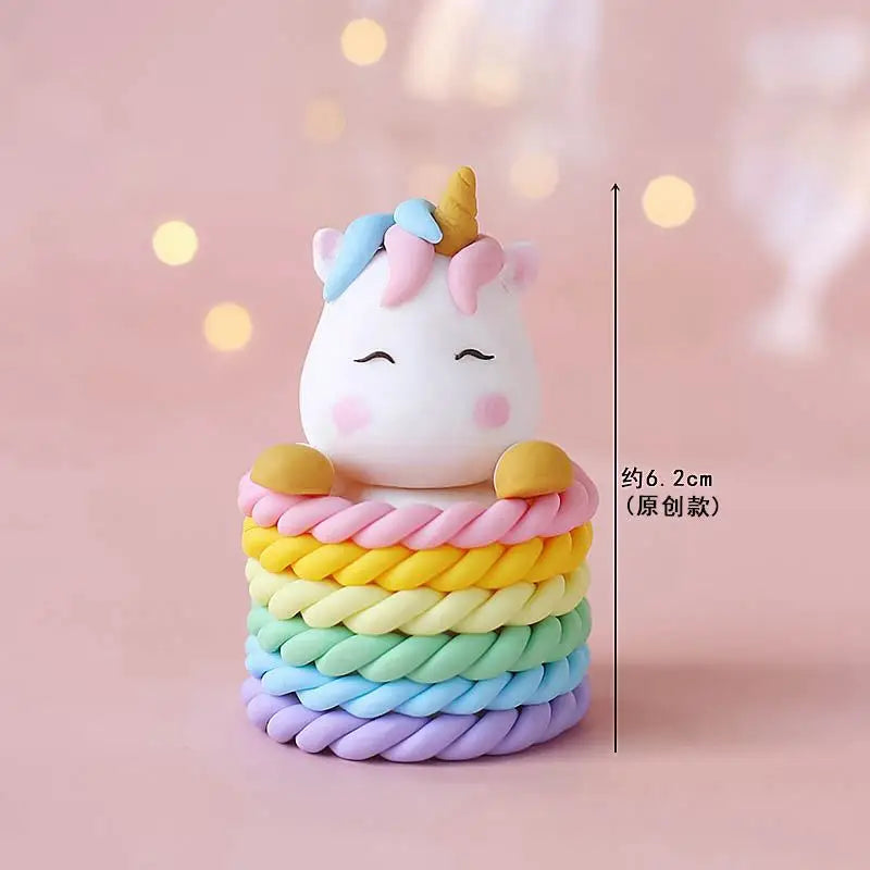 Cake Topper Licorne Arc-en-Ciel – Décoration Gâteau Anniversaire Fille 16 18 Ans & Baby Shower