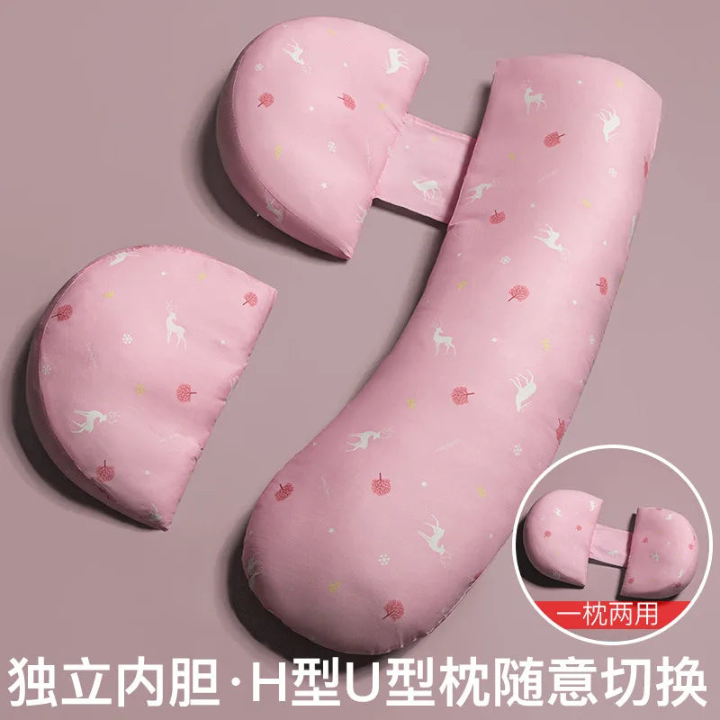 Coussin grossesse en U allaitement 2-en-1 — Oreiller Maternité Soutien Corps Complet | Sommeil & Allaitement