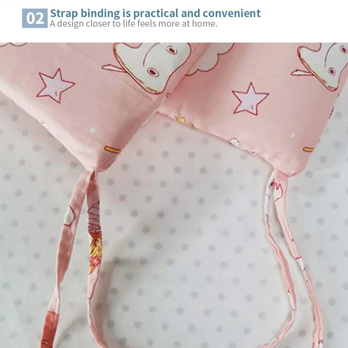 Tour de Lit Bébé Coton Motifs — Protège Barreaux Respirant 60x120 | 14 Coloris Fille & Garçon