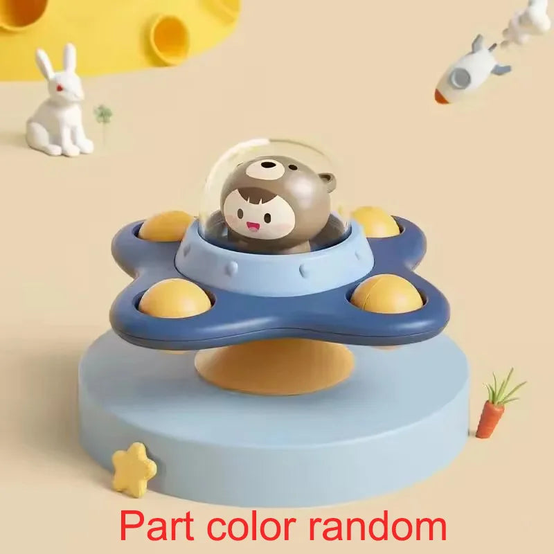Jouet Ventouse Bébé Spinner Animal – Toupie Bain & Table Éveil Sensoriel 0-3 Ans