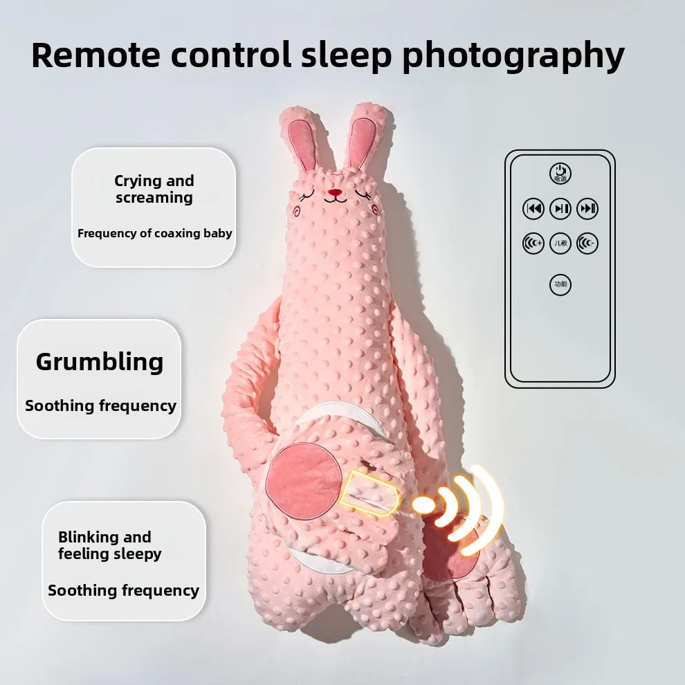 Coussin Tapoteur Électrique Bébé – Main Apaisante Télécommande Peluche Tapotante | Sommeil Nouveau-Né