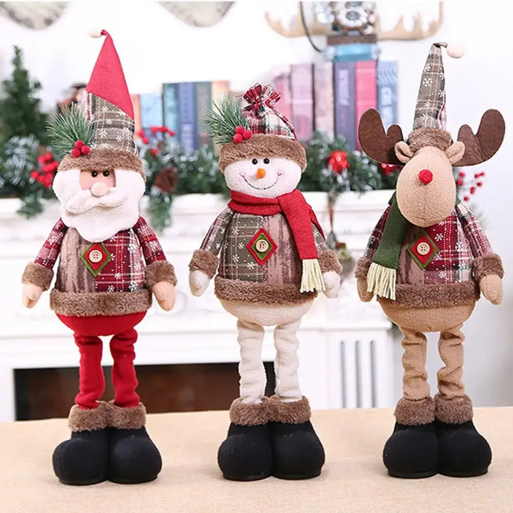 Figurine Père Noël Décorative Table – Poupée Noël Intérieur Tendance 2025, Cadeau Fêtes Nouvel An