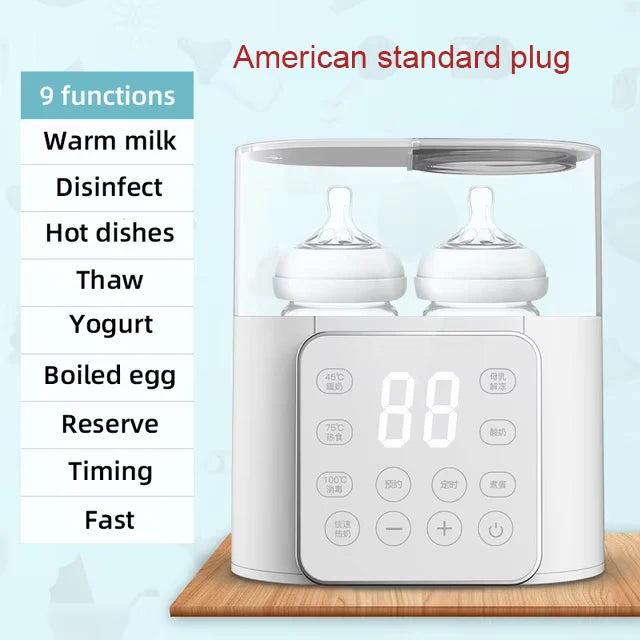 Chauffe-Biberon Rapide Multifonction – Stérilisateur 5 min, Chauffe Lait Maternel & Aliments Bébé