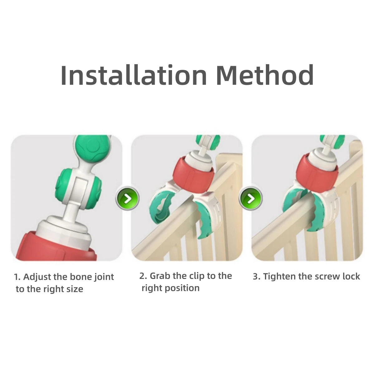 Hochet Bébé Arc Pliable Interactif – Jouet Éveil Lit & Poussette ABS+PP | 3 Styles | 0-24 Mois