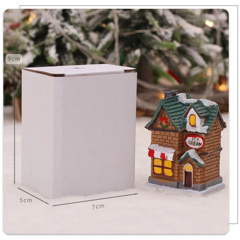 Veilleuse Maison de Noël LED à Piles – Décoration Chambre Enfant & Cadeau Noël