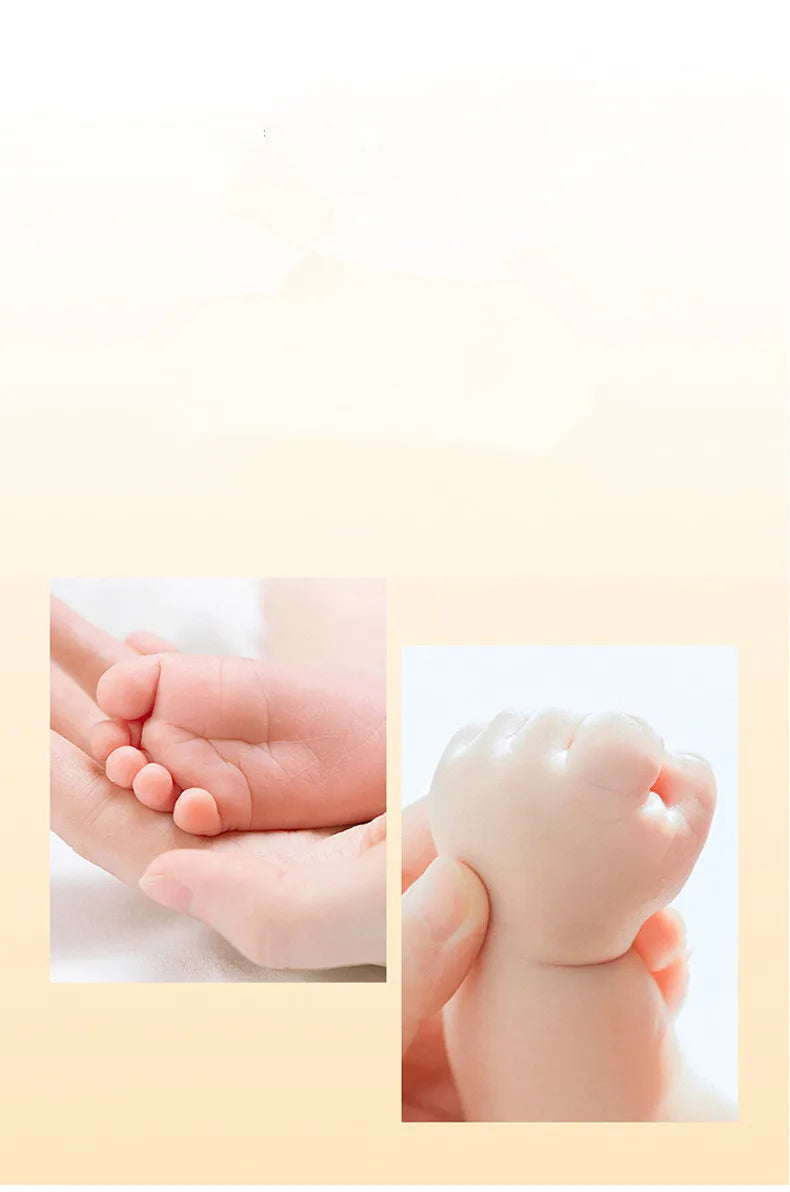 Kit Empreintes Bébé Premium – Cadre Photo 32x18cm + Tampon Encre | Souvenir Naissance 0-6 Mois