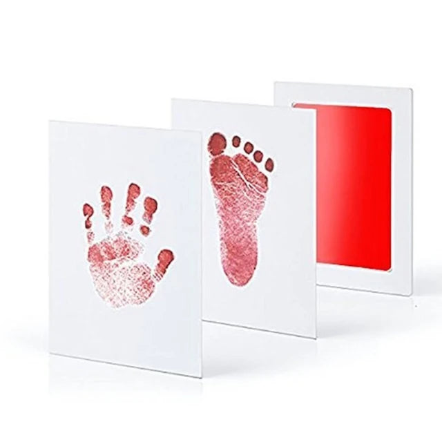 Kit Empreintes Mains & Pieds Bébé DIY 11 Couleurs – Tampon Encre Propre Sans Toxines | Cadeau Naissance 0-6 Mois