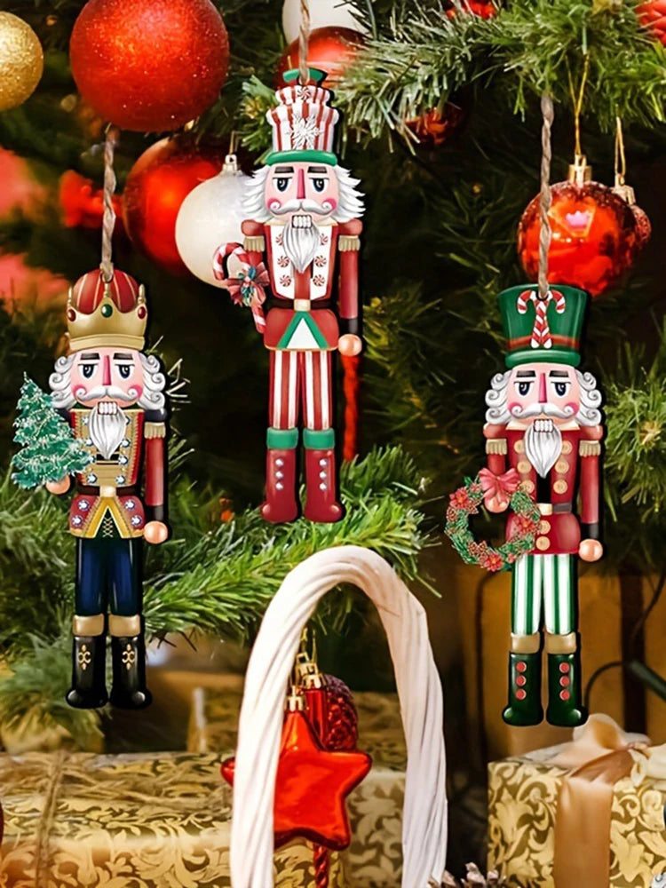 Lot 12 Figurines Casse-Noisette Bois – Décoration Sapin Noël Miniature, Soldat Bois Cadeau Fêtes