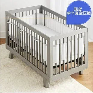 Tour de Lit Respirant Bébé — Mesh 4 Panneaux Protection Barreaux Anti-Étouffement