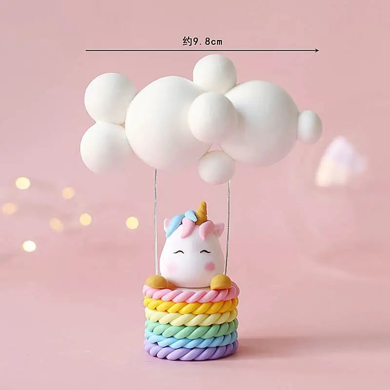 Cake Topper Licorne Arc-en-Ciel – Décoration Gâteau Anniversaire Fille 16 18 Ans & Baby Shower