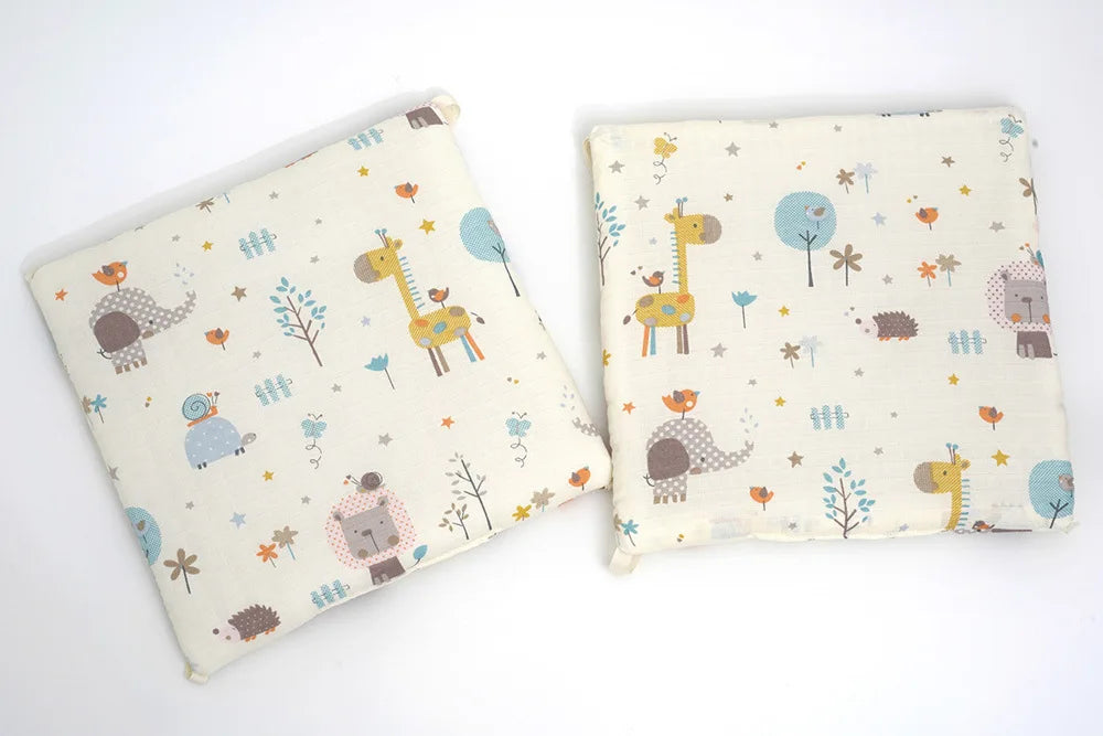 Barrière de lit enfant anti-chute — Coton Lavable Amovible 6 Pièces | Bleu, Beige, Blanc, Kaki