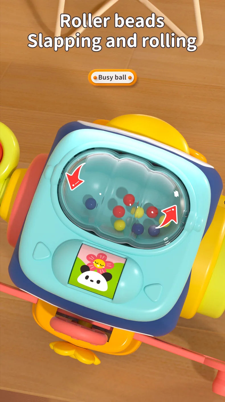 Busy Board Cube Montessori Bébé – Jouet Éducatif Sensoriel Motricité Fine | 5 Modèles | Voyage