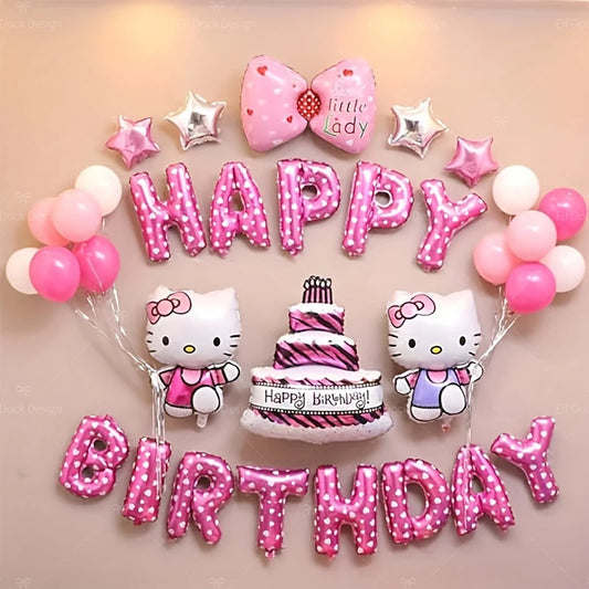 Décoration Anniversaire Hello Kitty – Ballons Kawaii & Kit Fête Fille