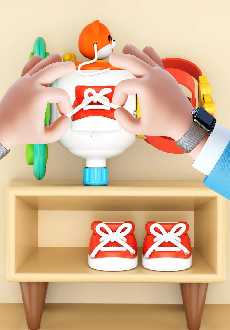 Busy Board Cube Montessori Bébé – Jouet Éducatif Sensoriel Motricité Fine | 5 Modèles | Voyage